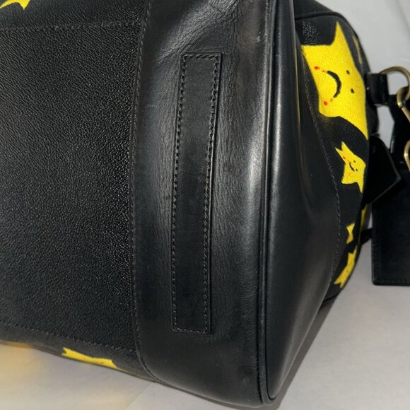 Ralph Lauren RRL Handmade Black Pebbled Leather Duffle Bag Travel Bag - Picture 6 of 17